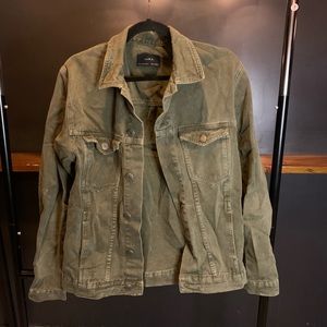 Zara Jean Jacket Green Faded M